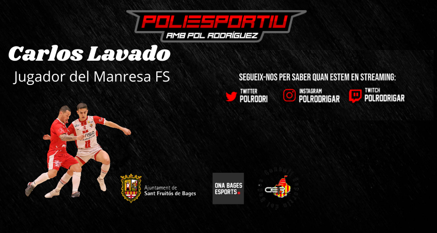 Pol Rodriguez (@polrodri) on Twitter photo 🎙️Avui "Poliesportiu 1x18"
⚽️ <a href="/CarlosLavado4/">Carlos Lavado</a>, jugador del <a href="/ClubManresaFS/">Covisa Manresa F.S.</a>
🏅El <a href="/CAManresa/">Club Atletic Manresa</a> brilla al Campionat de Catalunya
🗣️Tertúlia esportiva amb <a href="/JordiAgutParres/">Jordi Agut Parres</a> i <a href="/csfsallent/">Cristina Fàbregas 🎗</a>
⏰19h
➡️twitch.tv/elpoliesportiu 🎙️Avui "Poliesportiu 1x18"
⚽️ <a href="/CarlosLavado4/">Carlos Lavado</a>, jugador del <a href="/ClubManresaFS/">Covisa Manresa F.S.</a>
🏅El <a href="/CAManresa/">Club Atletic Manresa</a> brilla al Campionat de Catalunya
🗣️Tertúlia esportiva amb <a href="/JordiAgutParres/">Jordi Agut Parres</a> i <a href="/csfsallent/">Cristina Fàbregas 🎗</a>
⏰19h
➡️twitch.tv/elpoliesportiu