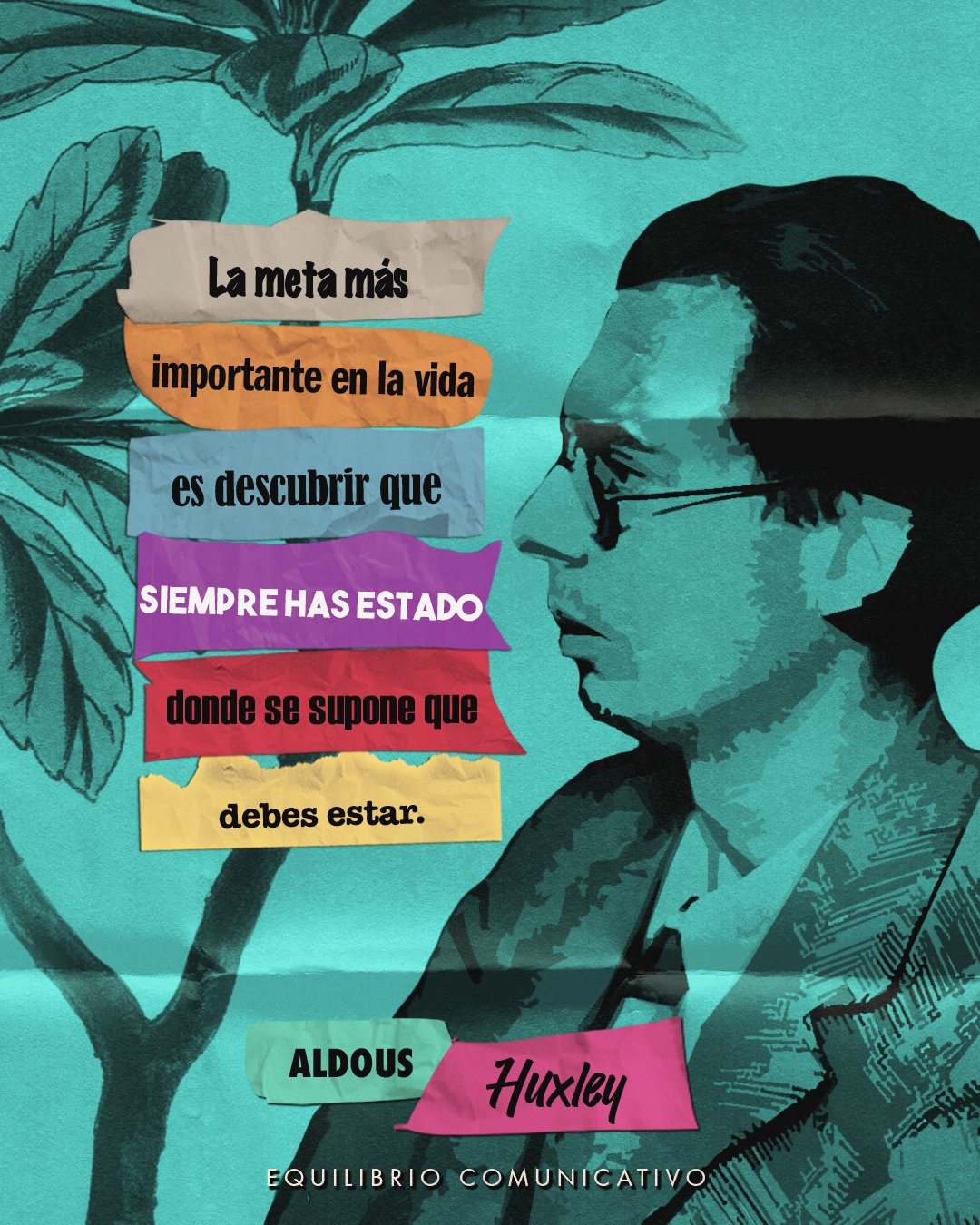 Equilibrio Comunicativo The Most Important Goal In Life Is To Discover That You Have Always Been Where You Were Supposed To Be Citation Lyf15 Poetrycommunity Letrasucm Quote T Co L7wqhd5mym Twitter