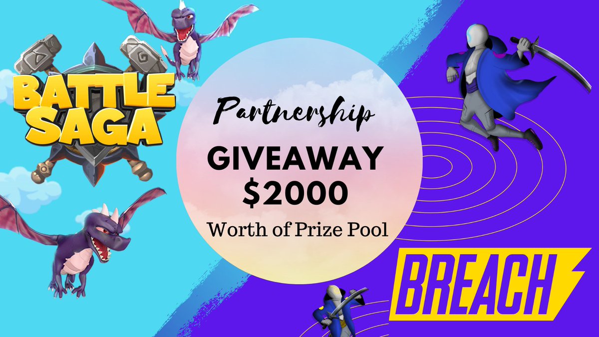 🚨Battle Saga X Breach🚨

⚔️⚔️Battle Saga and @Breach_GG will be giving away 1000$ worth of both $BTL and $BRGG tokens in our cross-community giveaway‼️‼️

Click on the link below and complete your entries for a chance to win mega prizes in the event👇🔥🔥
sweepwidget.com/view/49446-zlp…