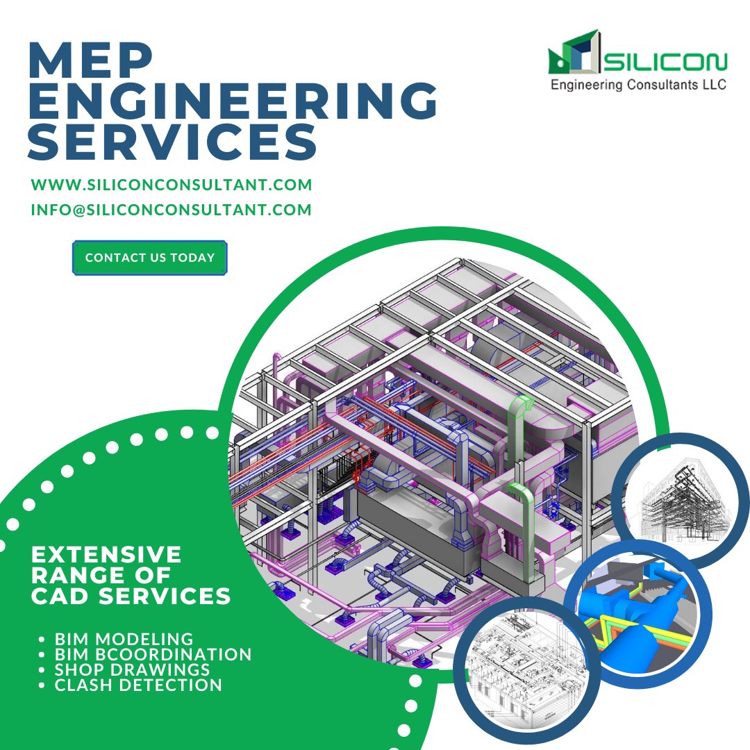 siliconecllc's tweet image. We excel in the #MEPEngineeringServices, having completed thousands of MEP CAD projects over 13 years. We also offer #MEPBIMmodeling, enabling our clients to maximize their productivity while decreasing the overall project costs.

bit.ly/3E1Vjht

#CAD #Outsourcing #MEP