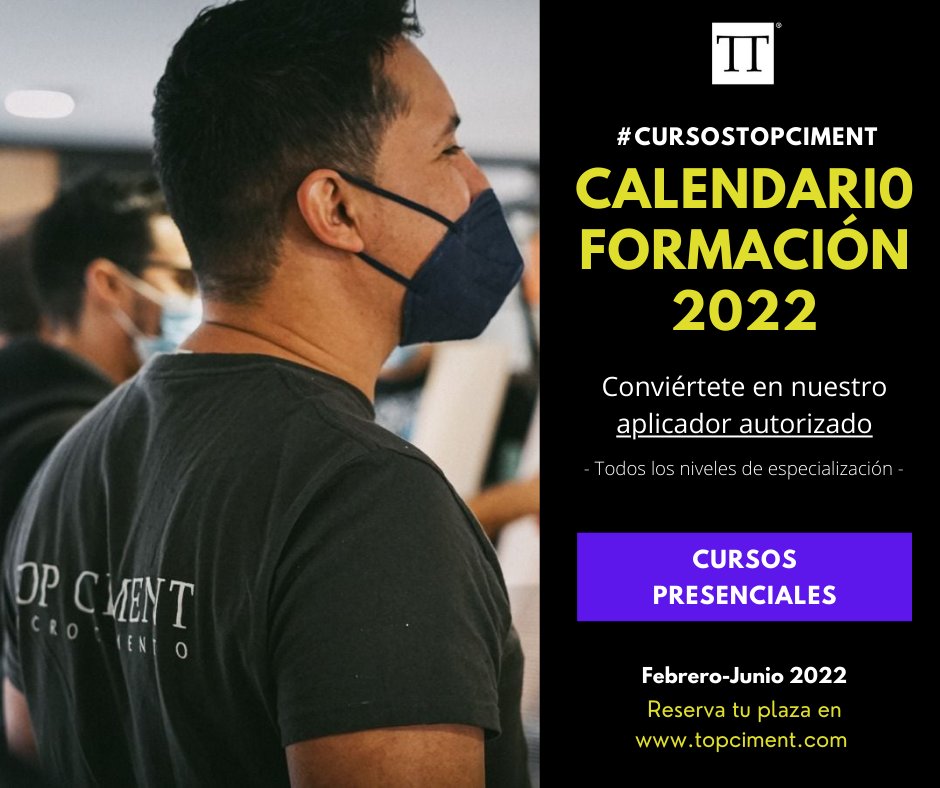 topciment's tweet photo. Fórmate en nuestros productos y lleva tus obras al siguiente nivel.  Cursos 100% prácticos e impartidos por aplicadores con 15 años de experiencia.

⚠️ Plazas limitadas para un aprendizaje de calidad.
🎟️Reserva tu plaza: https://t.co/rP0yAMgVDf

#cursosmicrocemento #microcemento https://t.co/pq1QdUjv5P