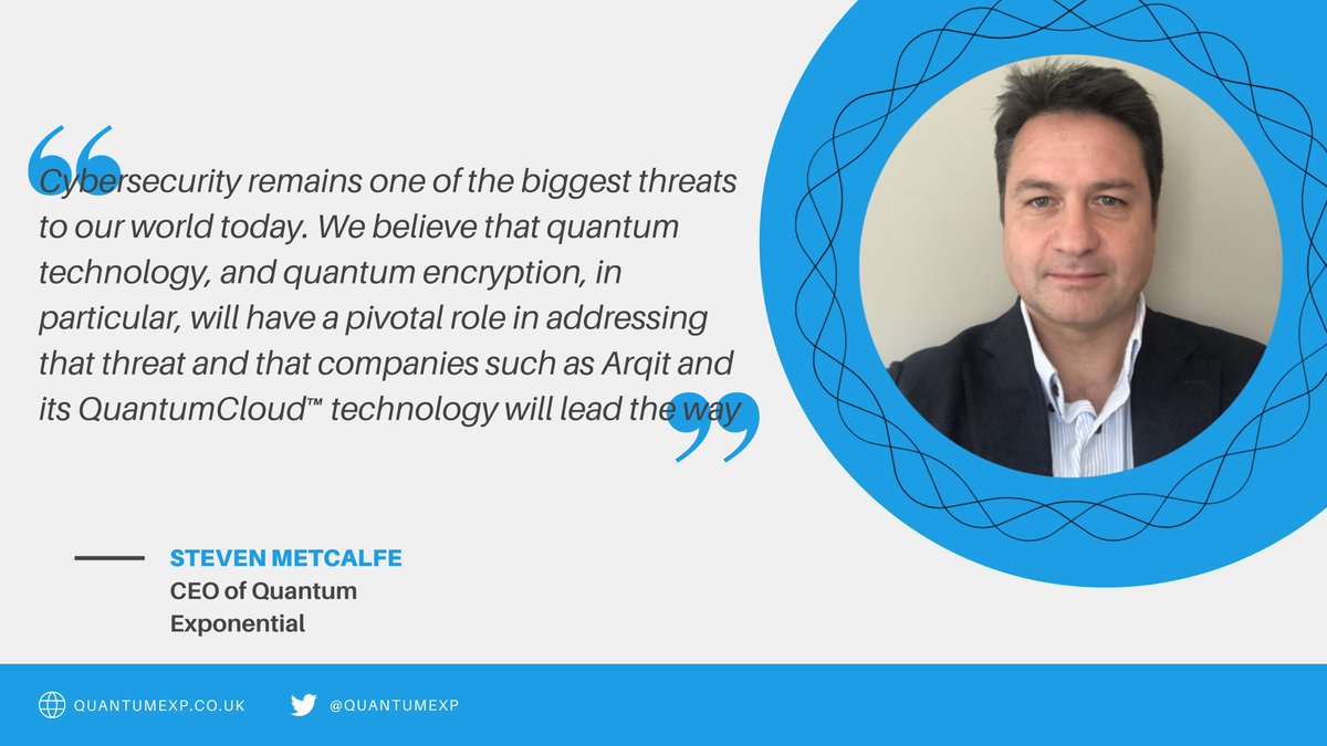 QuantumExp's tweet image. CEO Steven Metcalfe has commented on the latest news for @Arqit:
bit.ly/3owDh0K
#QBIT #QuantumEncryption #QuantumTechnology