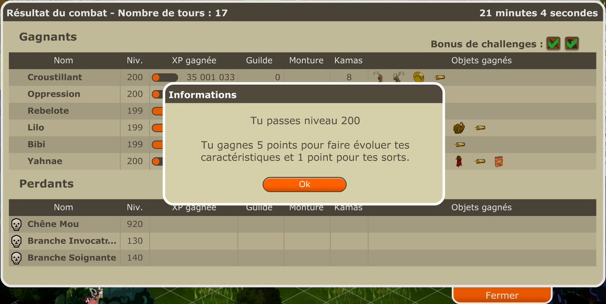 Radagotzh's tweet photo. Après un rush assez compliqué, me voici (je pense) :

1er Sacrieur 200 de ce Temporis Rétro.

Quel bonheur. @AnkamaGames @DOFUSfr @__logan_ @Sispano_AKM @GeDUSK @Titatitutu 

Merci à mes mates merveilleux ainsi que ma guilde de coeur : SYNDROME ! ❤️

Bonne nuit 😴 https://t.co/Qc1kx4KK4w