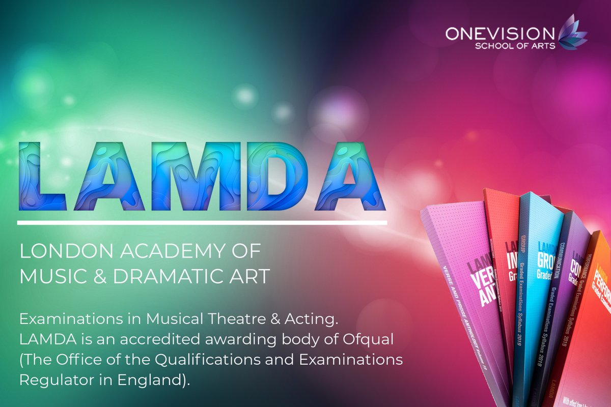 onevisionsoa's tweet image. LAMDA (London Academy of Music &amp;amp; Dramatic Art) is one of the UK's oldest and most respected awarding bodies. 
LAMDA certificates are great for any student wishing to further their career in the performing arts OR just gain some extra qualifications through school.
