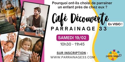 Parrainage_33's tweet photo. [PROCHAIN CAFÉ DÉCOUVERTE PARRAINAGE 33]
Pour tout savoir sur le parrainage de proximité et les possibilités de parrainer un enfant proche de chez vous !
https://t.co/IrtfFU28ZN https://t.co/1crOM4Ee7D