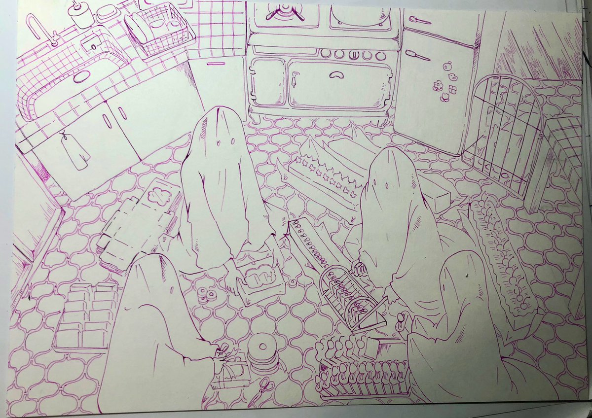 下絵のピントの合ってなさ 