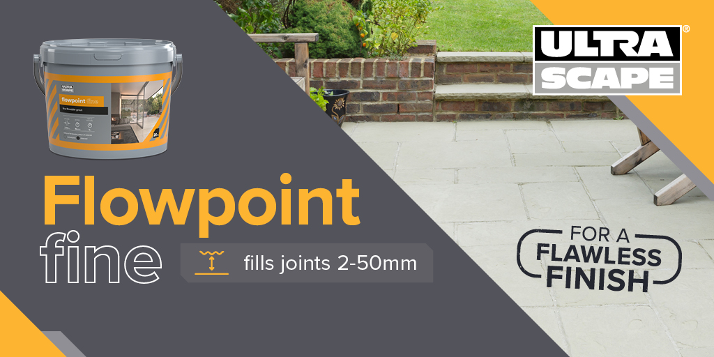 Ultrascape_UK's tweet photo. NEW!!! Choose flowpoint fine for a flawless finish. DM us to receive your free colour swatches or to find out more https://t.co/7ZHYwM20ta
#FlowpointFine #Paving #NewProduct https://t.co/Xcwz5iwmH0