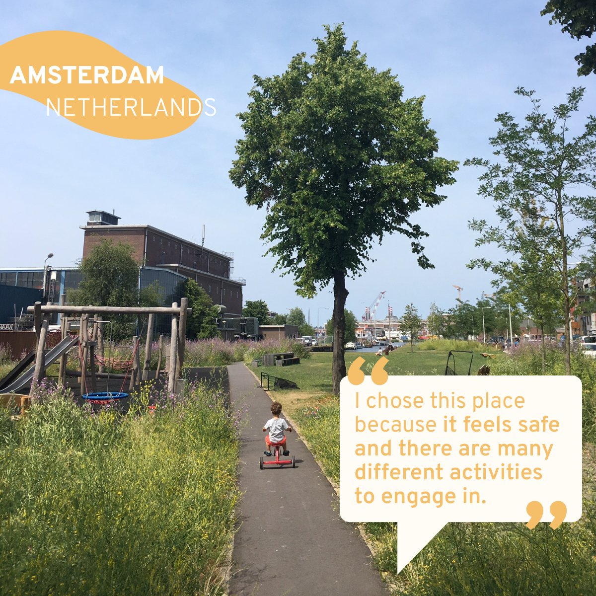 ourpubliclife's tweet photo. A safe place where people can engage in different activities was spotted through #celebratepubliclife platform in Amsterdam.

What are your favorite public spaces in your city? 📍it on CPL so others can learn about it too 🤗. https://t.co/7rCXeozRAg