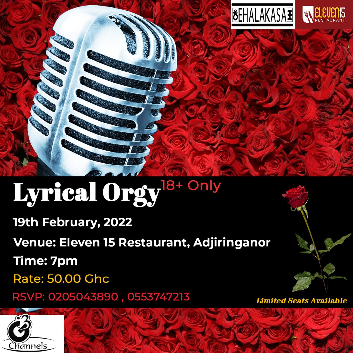 EHALAKASA's tweet photo. This is Strictly an 18+ Only Event,
Something Special Happens When Adults Gather.
You Can't Miss This.
#poetry #poetrycommunity #spokenword #TalkParty #love #unity #money #poetryslam #coupleart #coupleartwork
@KojoYibor @nattyogli @IyamAtuahene https://t.co/L2JCpCT37U