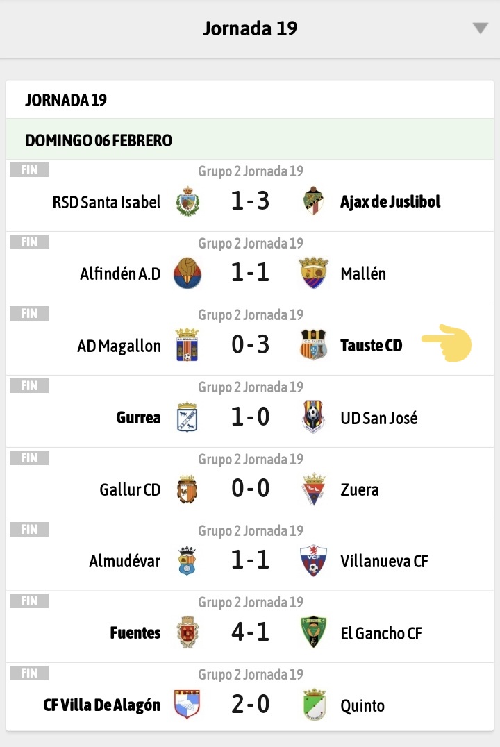 CD_Tauste's tweet photo. 3a victoria consecutiva 🚀

👇 Jornada 19 👇 https://t.co/7UrG2D87Fr