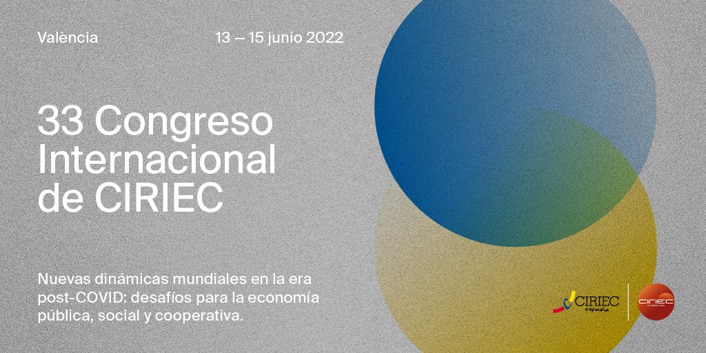 Saludos, #FelizSemana, damos la bienvenida a nuestro TL a @hcost @hemenmm @SocialGoodAccel @fhrmin @uncontedefil @jmontesino Muchas gracias por seguirnos 😃 ciriec.es ciriec.es/valencia2022/e…… #CIRIEC #Investigación #Difusión #Cooperativismo #EconomíaSocial