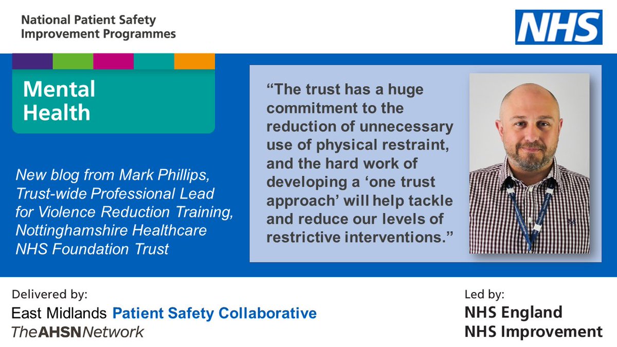 Health Innovation East Midlands (@healthinn_em) on Twitter photo Professional Lead for Violence Reduction trainer at <a href="/NottsHealthcare/">Nottinghamshire Healthcare</a> Mark Phillips <a href="/m_phillips1980/">mark Phillips</a> explains the changes he is making around the delivery of violence reduction training within the trust, in our latest blog : emahsn.org.uk/news-blog/blog… <a href="/NatPatSIP/">NatPatSIP</a> #EastMidsMentalHealth Professional Lead for Violence Reduction trainer at <a href="/NottsHealthcare/">Nottinghamshire Healthcare</a> Mark Phillips <a href="/m_phillips1980/">mark Phillips</a> explains the changes he is making around the delivery of violence reduction training within the trust, in our latest blog : emahsn.org.uk/news-blog/blog… <a href="/NatPatSIP/">NatPatSIP</a> #EastMidsMentalHealth