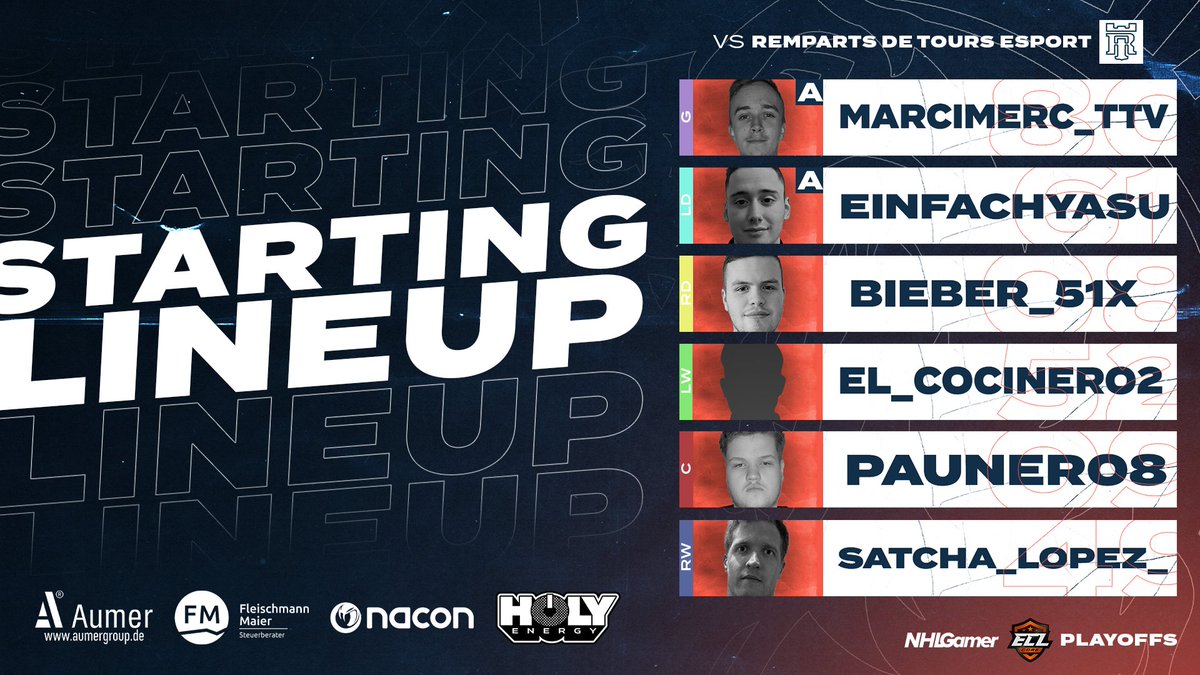 Today we have our first 3 Playoff Games in Core. Let's go boys. #keepfighting 🔥

🆚 <a href="/rempartstours/">Remparts de Tours</a> eSports
🕖 21:00CET
📺 twitch.tv/norexgamingtv
🎙 <a href="/kandykills1/">kandykills</a>

#thisisnorex #academy #ECL22Winter <a href="/SportsGamerGG/">SportsGamer</a>