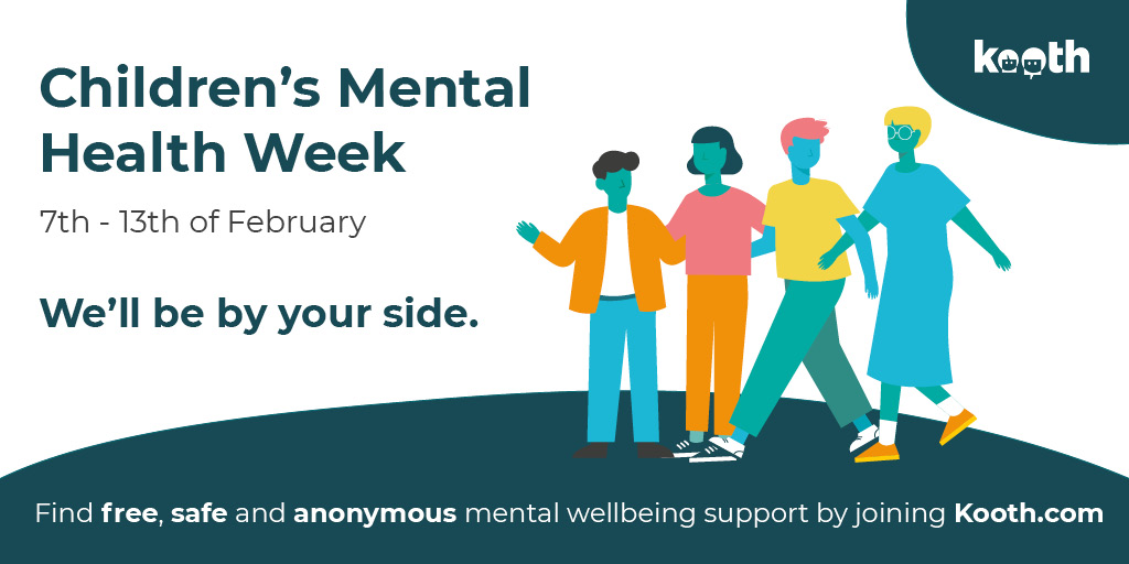 1 in 6 children and young people are struggling with their #mentalhealth Register at #Kooth for free, safe and anonymous support 24/7. 

Its ok not to be ok 🧡