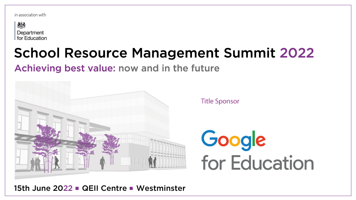 PublicSectorCo's tweet photo. We are delighted to announce that @GoogleForEdu will be title sponsors at #SchoolRM22 in association with @educationgovuk taking place in Westminster on 15/06/22 - Keynote speakers to be announced soon! https://t.co/AdV3b84qqU https://t.co/XiMejDD0tG