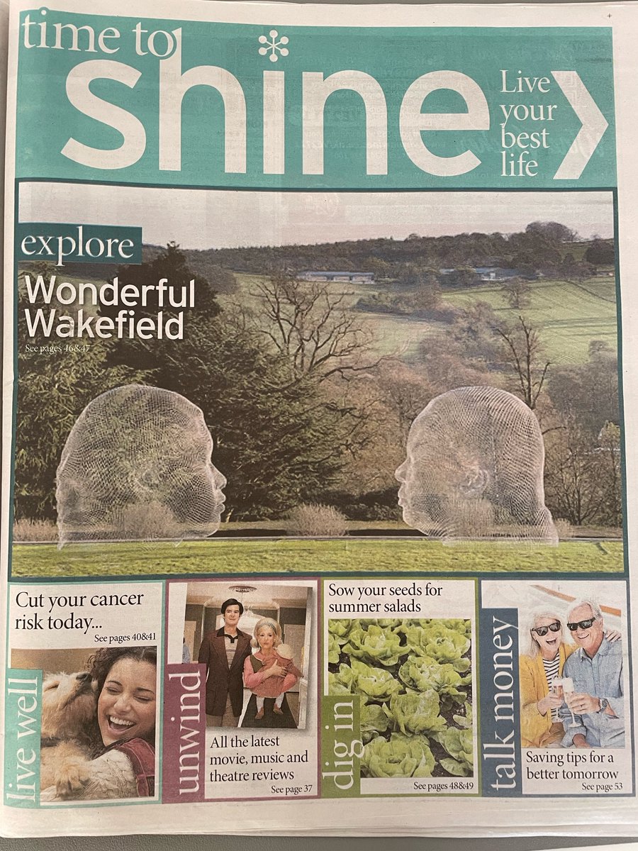 Did you see the wonderful national newspaper coverage Wakefield got over the weekend? A cultural destination well worth a visit 👏 #wakefield #wakeyambassador