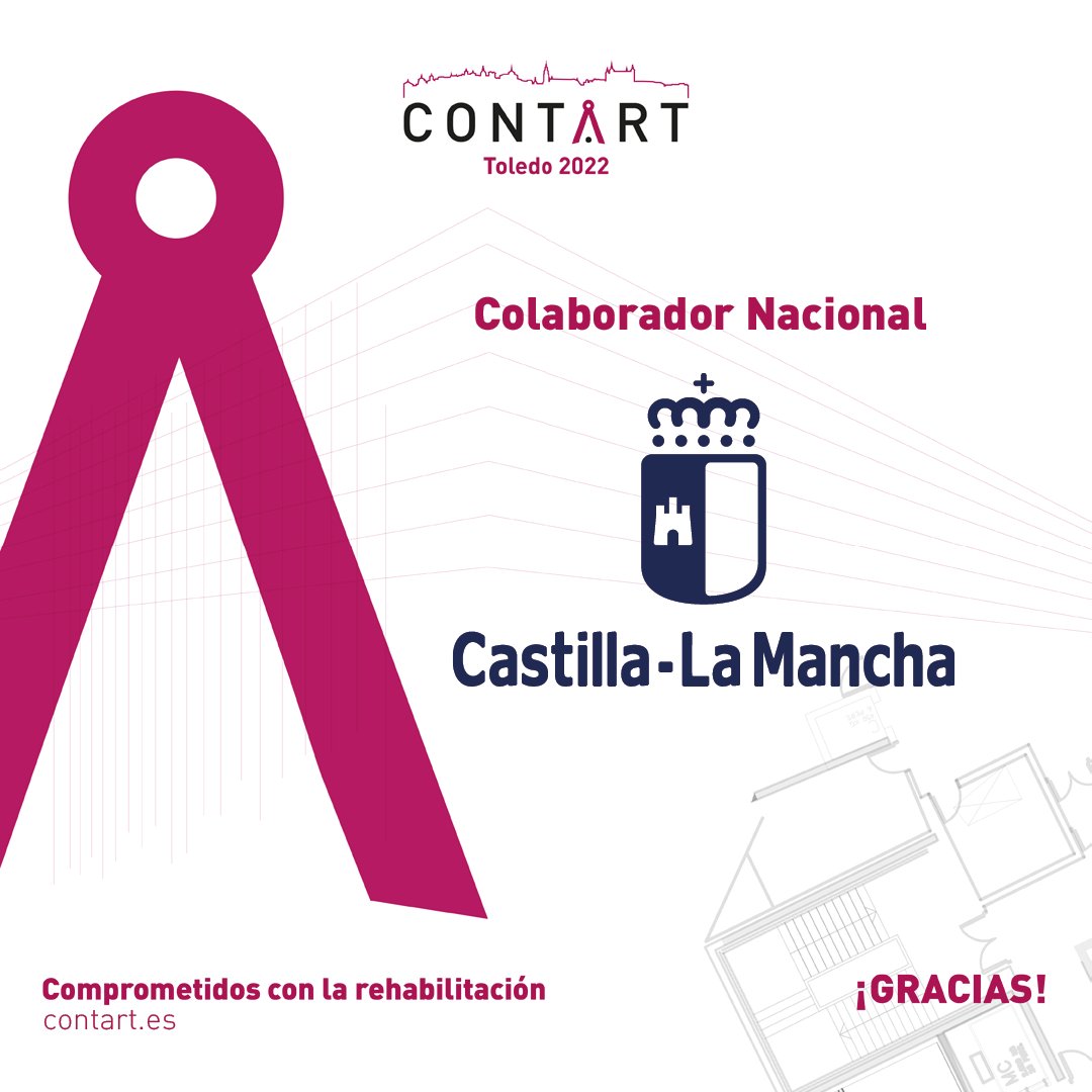 ContartAlicante's tweet photo. Contamos con la Colaboración Institucional de @toledoayto y @gobjccm, a las que agradecemos su apoyo. Poder celebrar #CONTART22 en esta histórica ciudad, que hará de la rehabilitación el eje central, es un placer y un privilegio.
#Comprometidosconlarehabilitación https://t.co/JaW9QC9NbZ