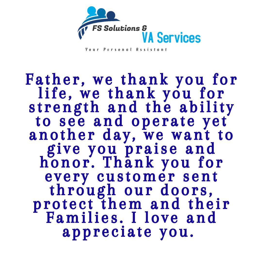 FSSolutionsVAS1's tweet image. Another day, another blessing. 
#Prayer #businessblessing