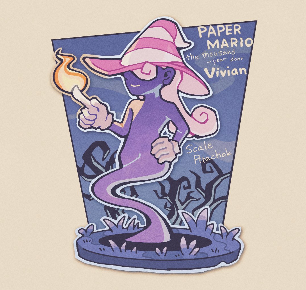 スケール ピタチョーク Scale Pitachok ペーパーマリオrpgで一番好きなキャラクターのビビアン 日本語版では男の子だが英語版では女の子という設定の違いがある T Co Dcekzu0moy Twitter