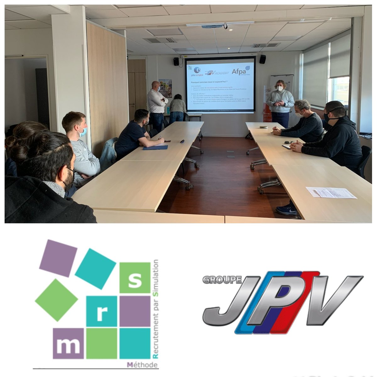 IsabelleNicaud's tweet photo. 🆕️ la Méthode de #recrutement par Simulation #poleemploi #VAR à nouveau mobilisée par le #GroupeJPV & @AFPA_PACA
✅ 10 postes de mécaniciens (H/F) auto ou moto
✅ 24 candidats motivés
👉 recrutement #MRS similaire sur #Frejus semaine prochaine https://t.co/RAmqtCalN4
