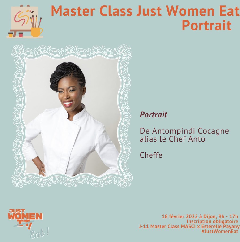 HugolGential_Cl's tweet photo. #JustWomenEat #Portrait 

J-11 avant notre Master-Class @MasterMASCI pour penser le rôle des femmes et leurs contributions à la sphère alimentaire 

Un des objectifs est de visibiliser, donc nouveau portrait pour bien démarrer la semaine : Antompindi Cocagne alias le chef Anto ! https://t.co/qj53S3WMOe