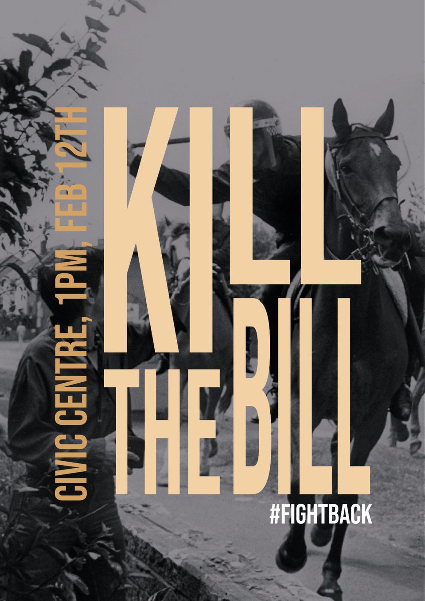 THE ONE YOU’VE BEEN WAITING FOR…

🚨1PM SATURDAY @ CIVIC CENTRE🚨 

The PCSC Bill is not dead yet! The police protect the rich - we protect each other! Bring banners, friends, and your loudest voice. 📣 

#KillTheBill #FightBack