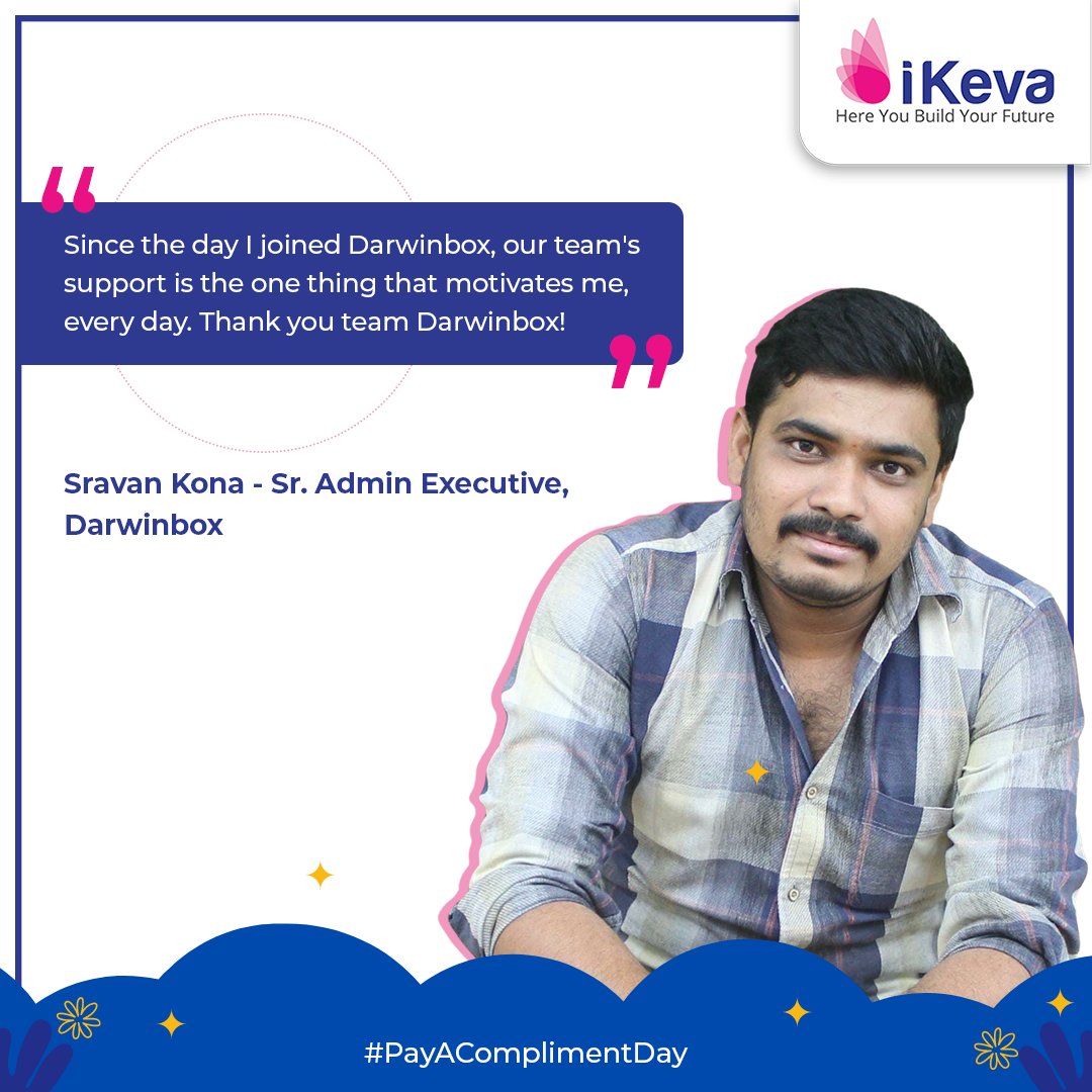 ikevaindia's tweet photo. Paying a compliment to someone can go a long way. Here are some nice
things our members are saying about us, their teammates, and team leaders. Tag the people you want to pay a compliment to & say a nice thing or two.
#PayAComplimentday #GiveACompliment #iKeva #Community https://t.co/fQi7Rai48N