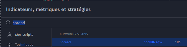 advitamcrypto's tweet photo. @FrancoisFarine Je prend l'indicateur "spread" de "cool007" (screen 1).

Ensuite en premier je prend le contrat PERP de la plateforme (binance, ftx, okex...), puis le cours USDT de la même plateforme (screen 2).

Et ensuite je modifie la visibilité pour le rendre plus lisible (screen 3). https://t.co/r56exOV6se
