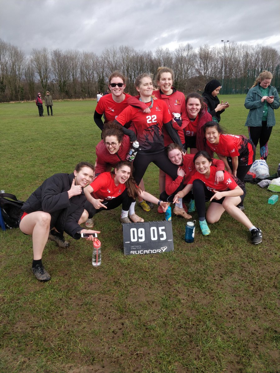 On Saturday our women's team hosted the second BUCS day, v Swansea &amp; Bristol.
A 5-player Swansea put up great resistance but ultimately we came out on top.
We couldn't do the same against Bristol, in a windy huck-heavy game.
Either way, second in the region ain't bad!
C U @ UWON!
