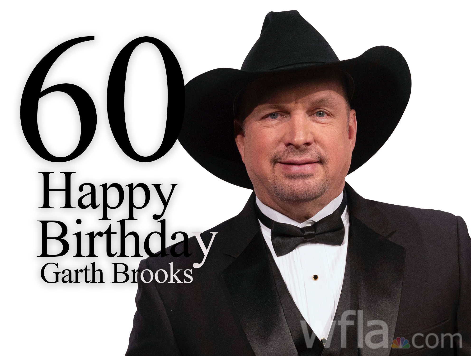 Join us in wishing a happy 60th birthday to country singer Garth Brooks!  