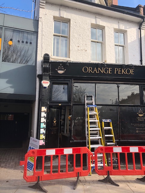 BHMarchitects's tweet photo. It was a privilege to carry out renovation works to our much loved local cafe @OrangePekoeTeas. Here are some snaps from the construction works. Photos revealing the completed project coming soon... https://t.co/yIm4OqPtdd