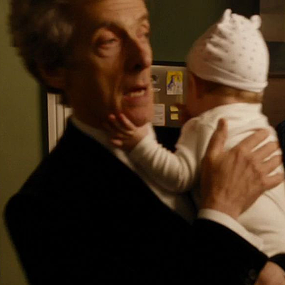 brinatello's tweet photo. Ever since I saw #DouglasIngram's Storyboard Art with #MrMicawber saving his baby from the bailiffs, I was reminded of the #TwelfthDoctor briefly taking care of Jennifer, Lucy's baby, from the #DoctorWho Christmas episode, #TheReturnOfDoctorMysterio. #PeterCapaldi #MicawberMonday https://t.co/iGiSAYOlBs