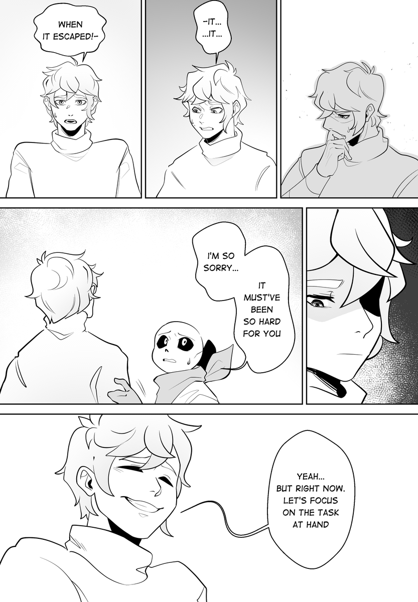 ClacyYe's tweet photo. Notale page 28, 29 #notale #mechasans #underswap #tksans #undertaleAU https://t.co/u5n8oUE0JD