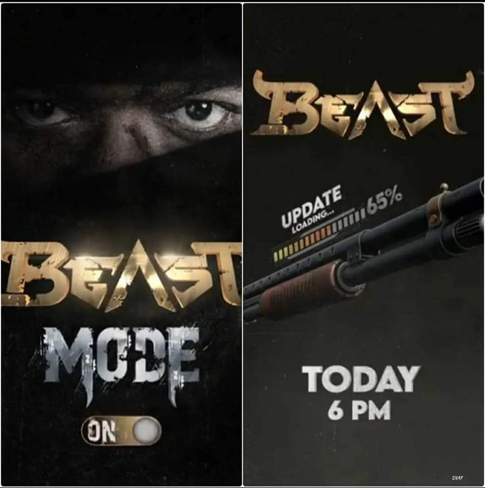 Finally, Beast Update Today @6PM😎🔥🔥

#BeastModeOn🔥🔥
#beastchallenge
#Beast #BeastUpdate