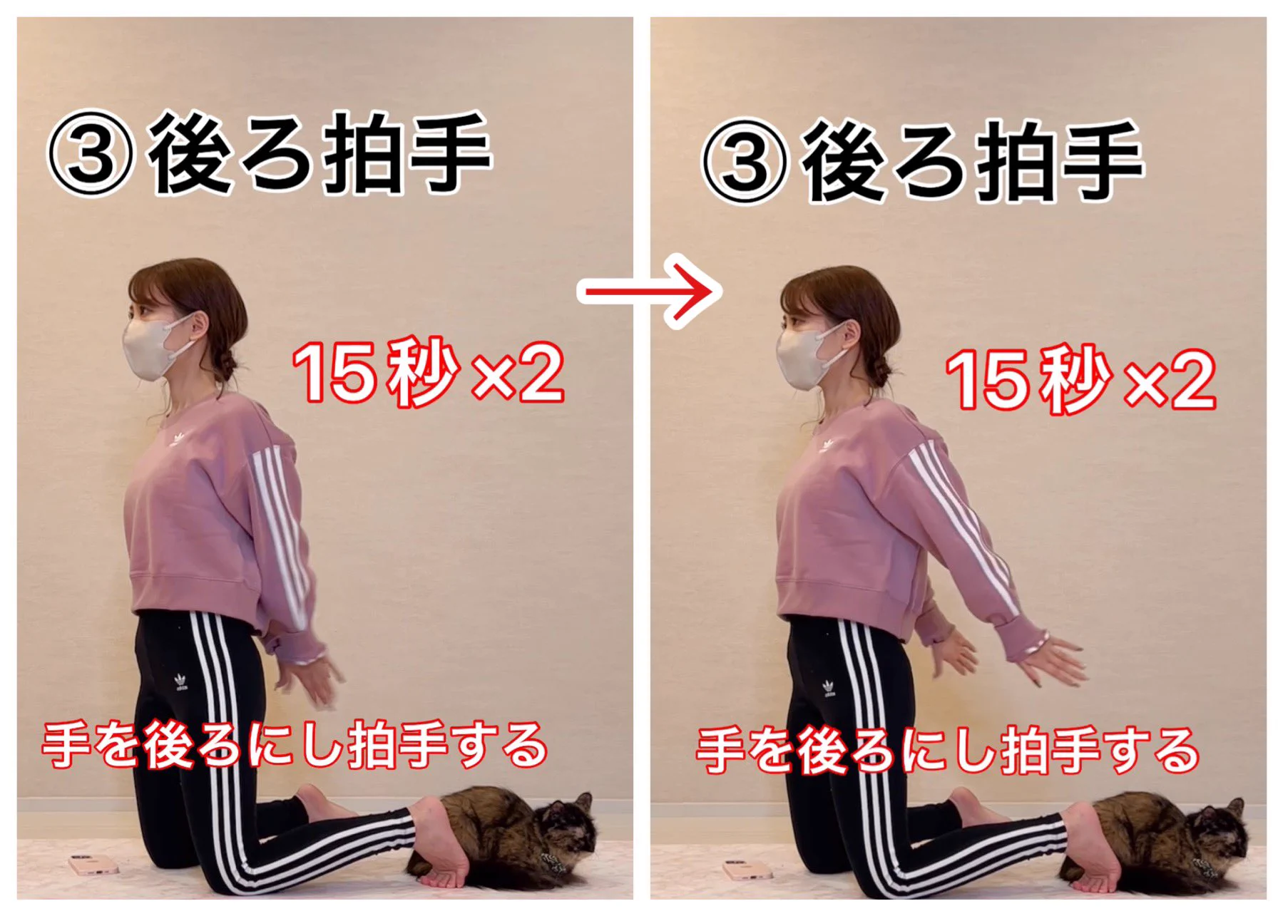 腕立て伏せが苦手な方必見！肩や肩甲骨をしっかり動かして痩せやすい体づくりを！