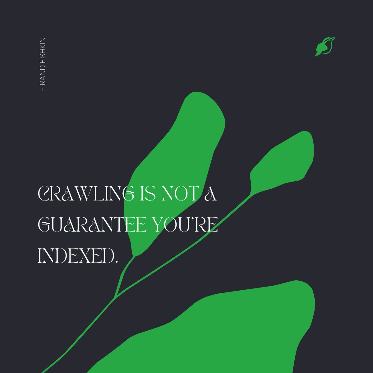 WebPlover's tweet photo. Crawling is not a guarantee you’re indexed.

 #crawling #indexing #seo https://t.co/kXwDTygvvI