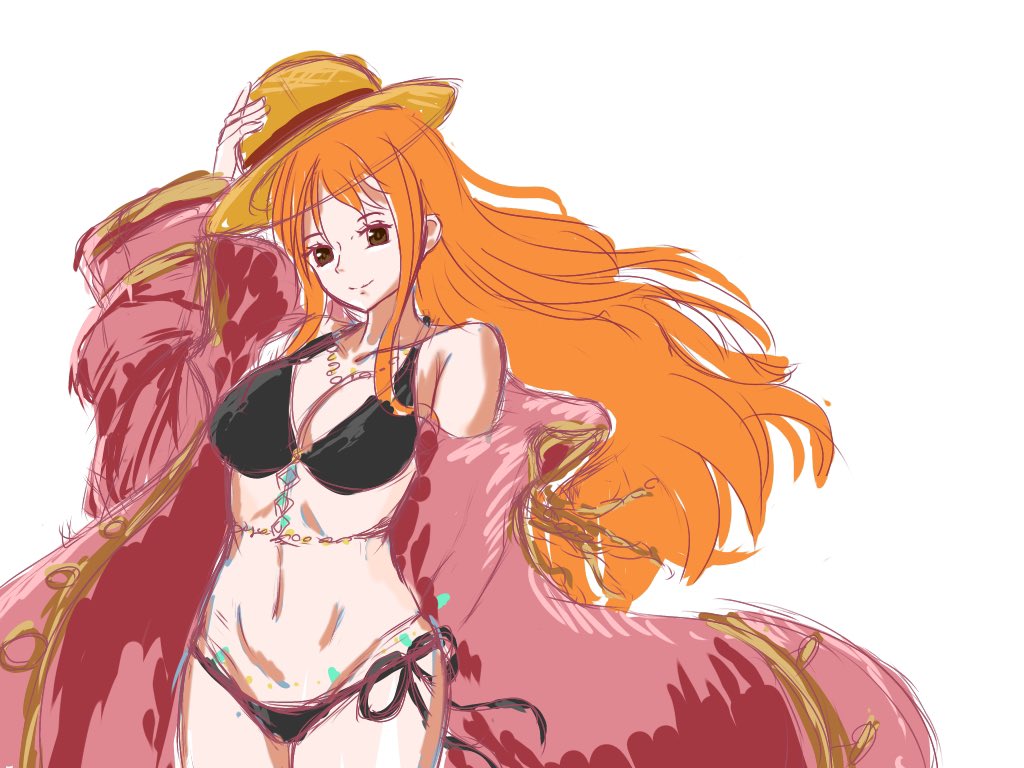 YuiPicture0225's tweet photo. 最近、投稿できてなかったので、今描いてる🍊ナミさん(ONE PIECE🏴‍☠️)のラフ載せておきます✨

PS.
ONE PIECEで好きな曲は、5050さんの『Jungle P』です❗️✨

＃イラスト
＃ONEPIECE
＃ワンピース https://t.co/IOf78zdrrc