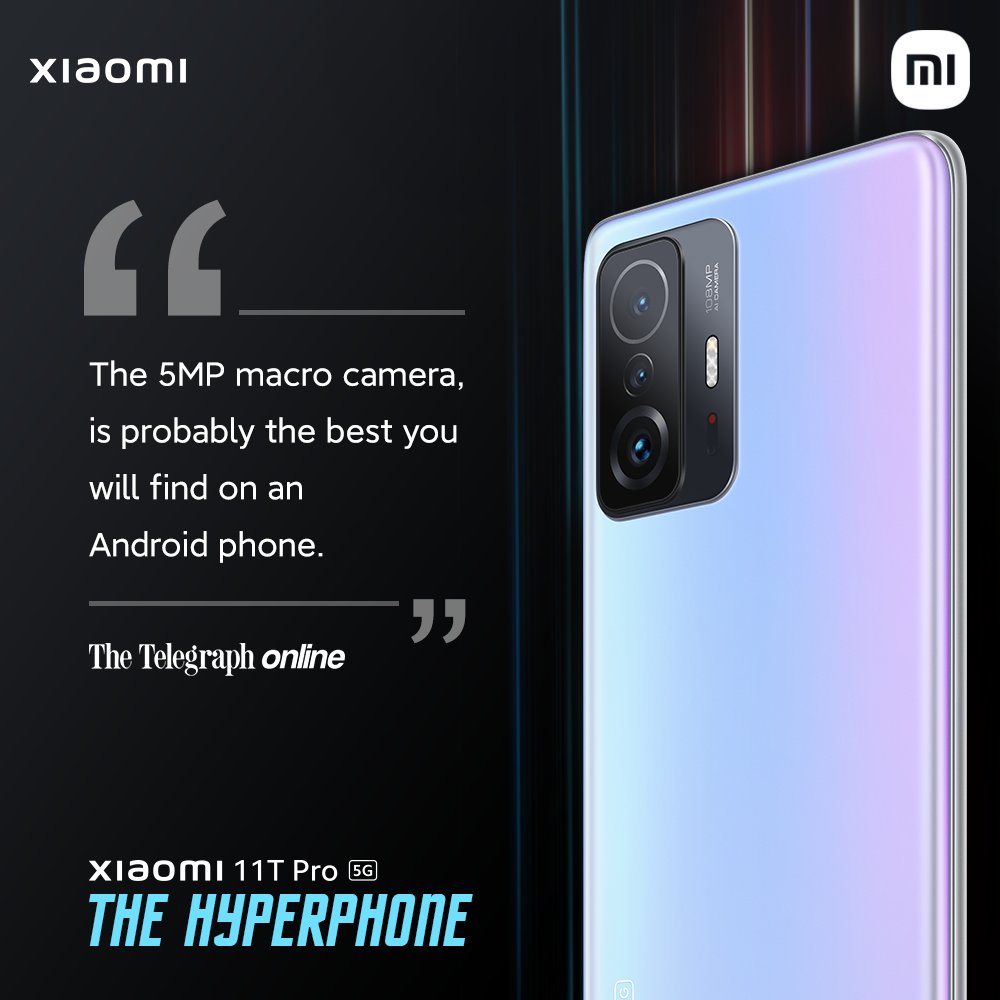 XiaomiIndia's tweet photo. Best captures should be for every day! And with #Xiaomi11TPro 108MP Triple Pro Camera, it surely is.
There @ttindia said it.
#TheHyperphone at a starting price of ₹36,999*
Available at: https://t.co/yuATaQEKEt https://t.co/nm0wdUoTbn