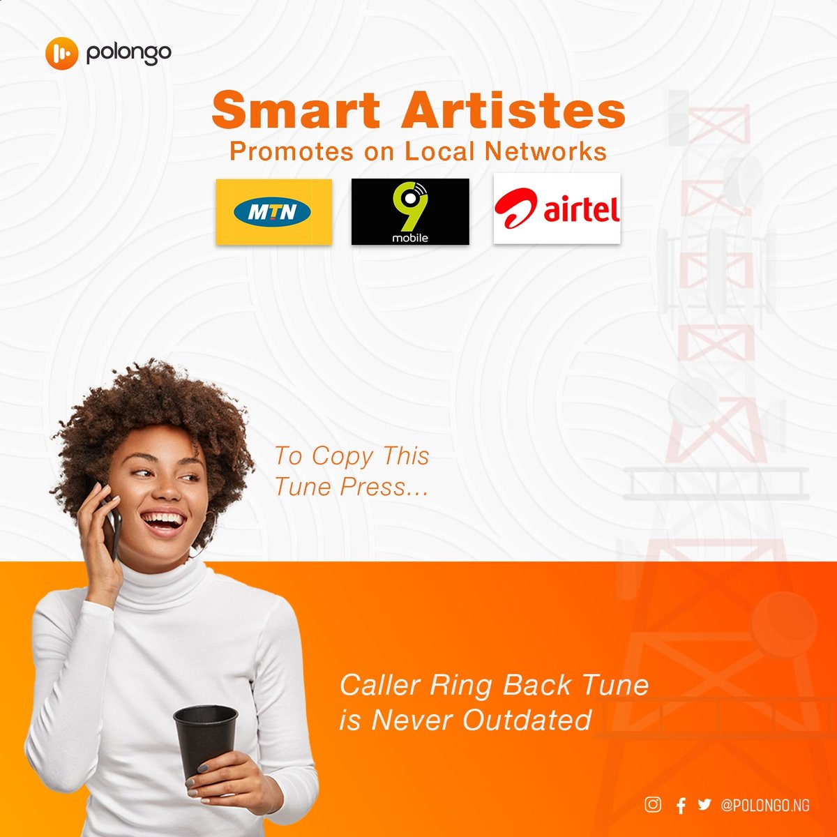 PolongoNg's tweet photo. Promote and sell your song on local networks.

Send a dm.

Dbanj | Big W | Davido | Burna | Tiwa | Don jazzy https://t.co/c1VtW7pCKI