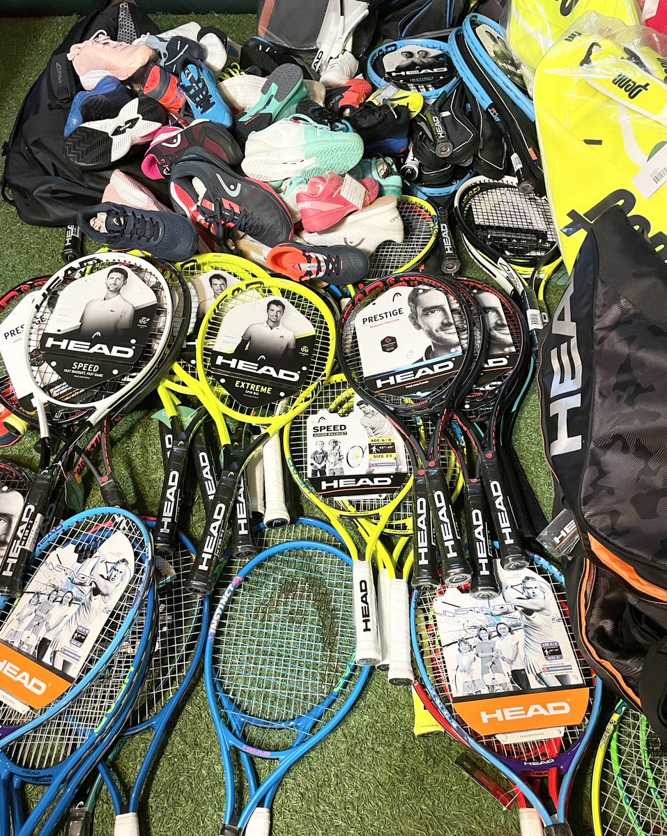 HR1242's tweet photo. Operation #ArthurAshe is served love from @head_tennis with a large donation of #tennis rackets, bags &amp; sneakers for distribution to the next wave of players | #teamhead #sports #fitness #education #NeverGiveUp #BlackHistoryMonth 🎾 https://t.co/DxBtSkcXb6