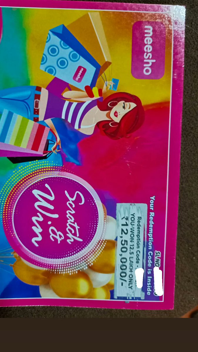 Massk_N's tweet photo. @Meesho_Official 

I have recieved this via post today 
 I didnt even use messho much,but i have got a account

Is this official contest? The scratch and win ?

@Meesho_Official  #meesho https://t.co/UcIH6jxa4u