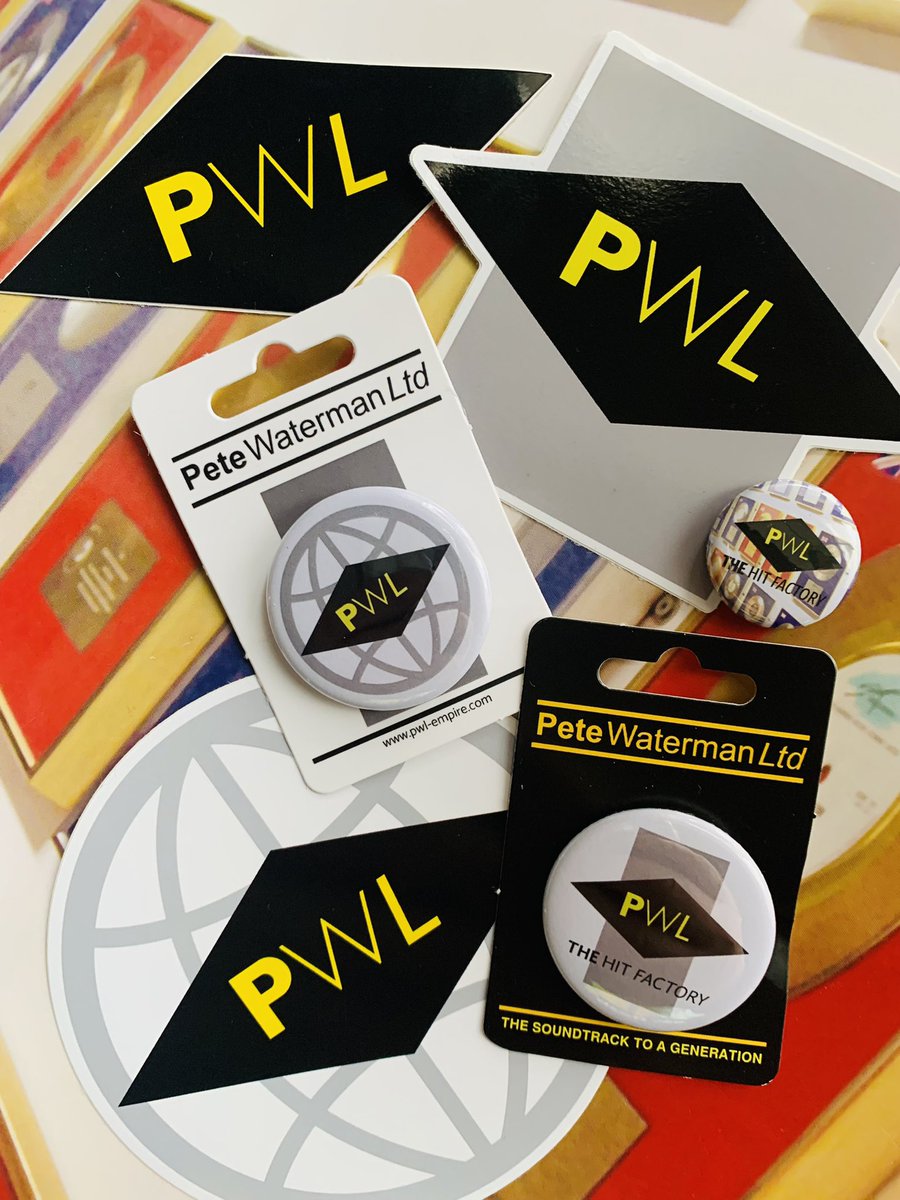 To help celebrate the 35th anniversary of the first <PWL> records single charting, we are going to give away 5 sets of these stickers &amp; badges sets.  Just follow us, retweet the post and comment below with #PWLRecords35 for a chance of being picked at random!