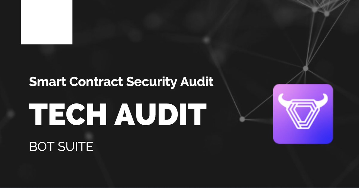 bot_suite's tweet photo. #BOTSUITE Audited
https://t.co/QqfR9KIb3u https://t.co/4jCJQ9UJ2D