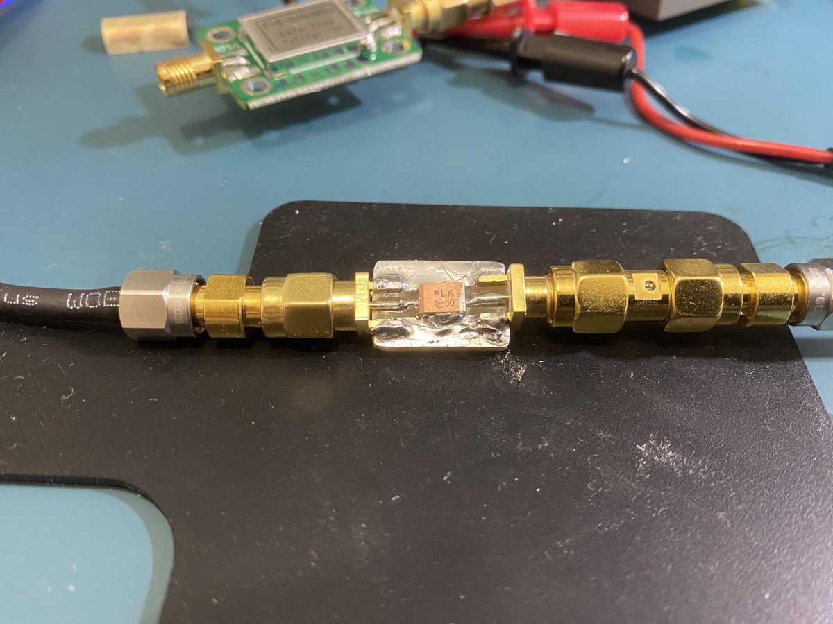 robhn's tweet image. Building a 2.4Ghz filter, preparing to Tx to QO-100. Thank you ⁦@py1san⁩!