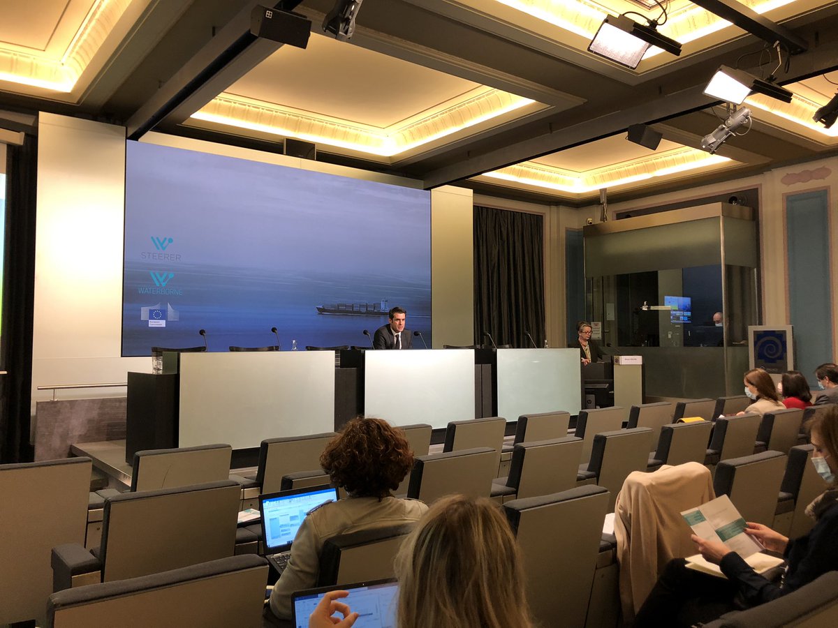 PIONEERS in the spotlight at the <a href="/cinea_eu/">CINEA 🇪🇺</a> #waterborne transport workshop showcasing #Horizon2020 successful programme and results happening now in Brussels!⛴⚓️

#greenports #sustainability #H2020