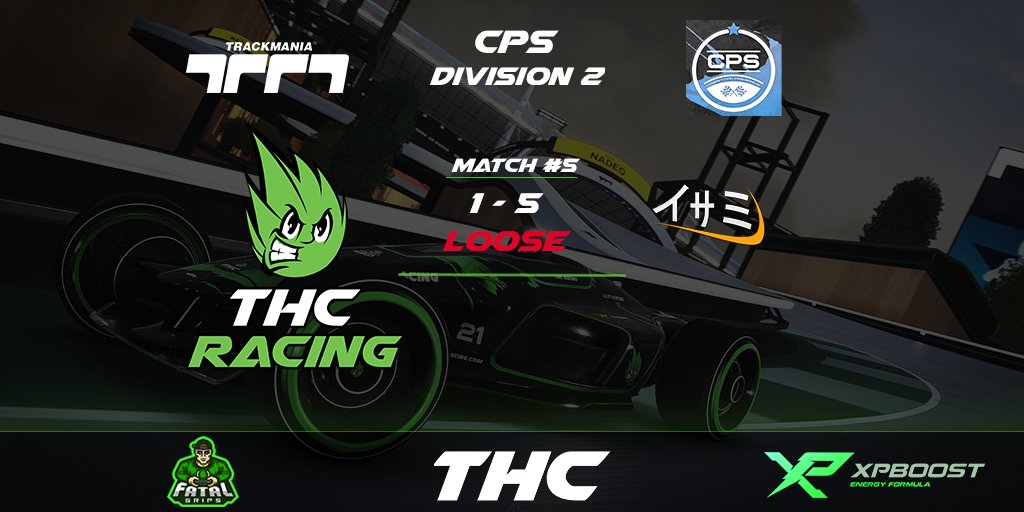 This CPS#23 end with a last, hard and nice match against <a href="/TMHeroesEurope/">TrackmaniaHeroesEurope</a> ORANGE 

THC end 4th of 2nd division
Thanks to the teams we faced for these matches
GGWP everyone

#LetsGrow
#Trackmania