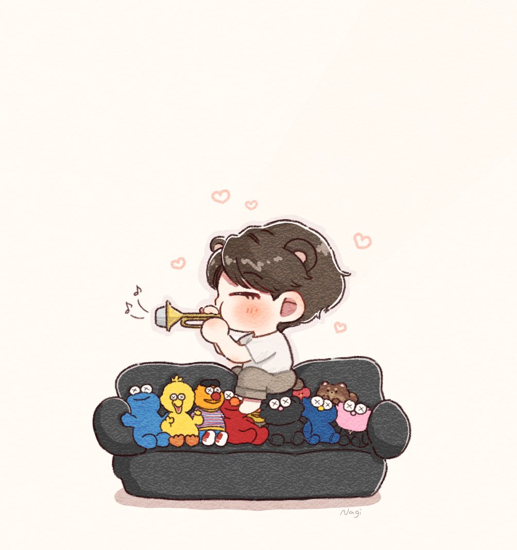 「🐻🎺✨✨✨
#taehyung 」|なぎのイラスト