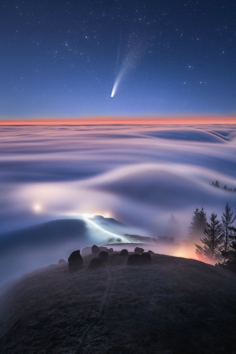 NEOWISE setting over the foggy hills of Marin ✨

🏆 Landscape Photography of the Year 2021

📷 Tanmay Sapkal