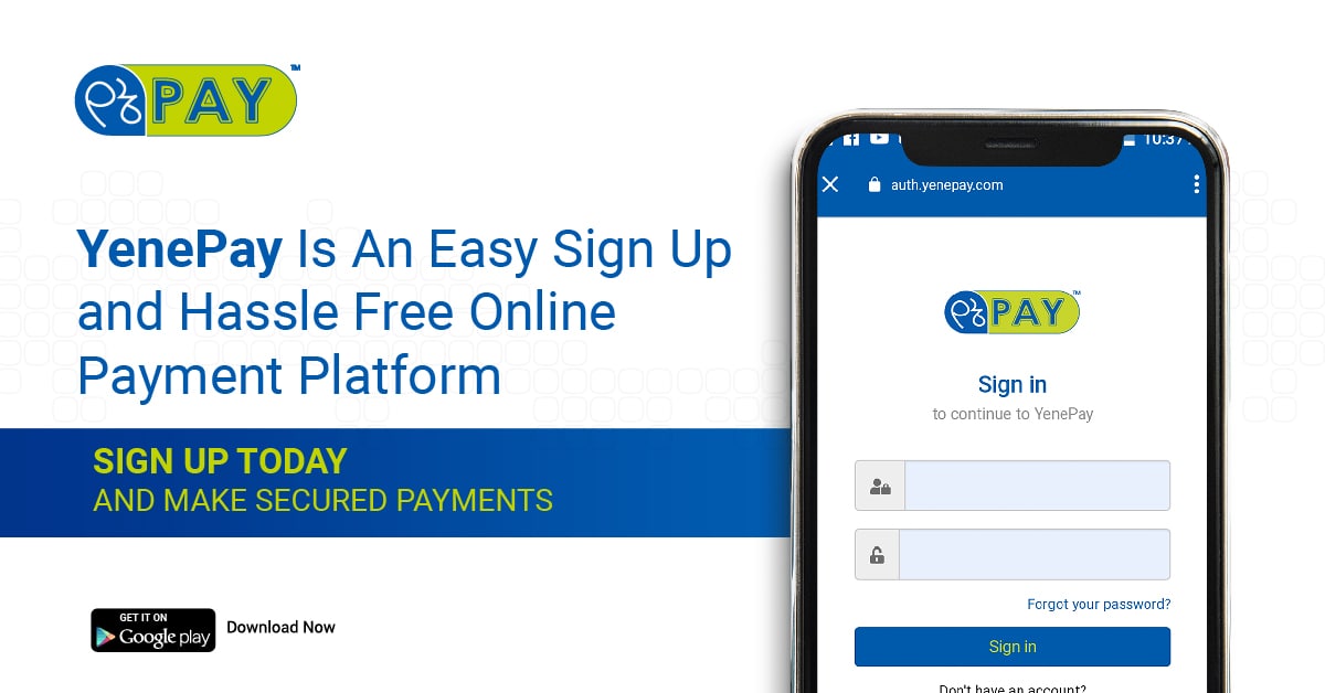 YenePay is a secure and easy-to-use online payment platform.
Download from playstore and sign up now.

yenepay.com