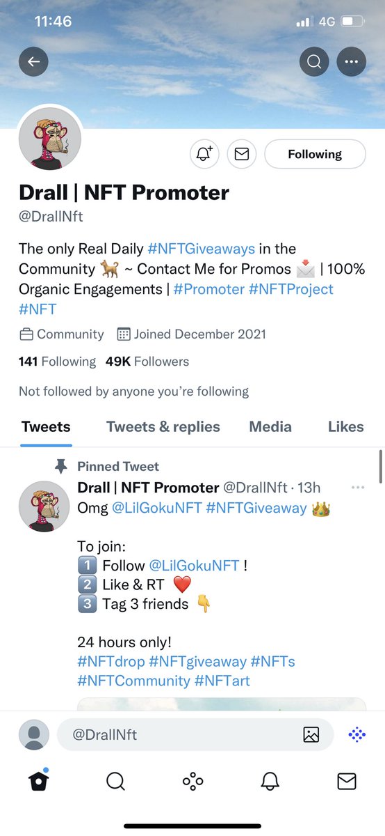 NFT_Doiley's tweet photo. @DrallNft Done 👍 https://t.co/hSZB1WFHwf